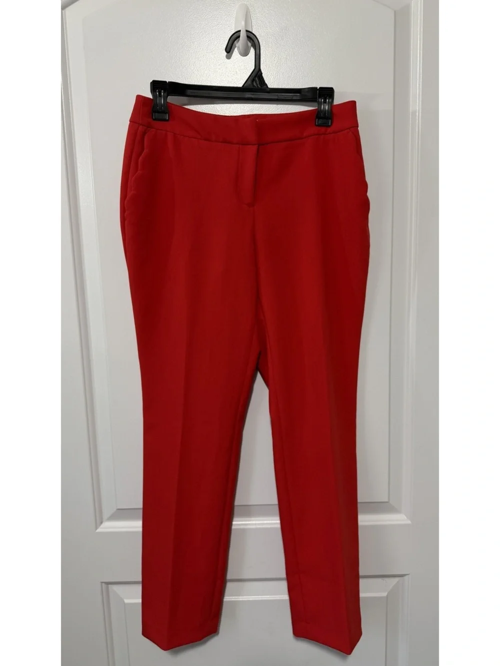 Dalia Women's Red Business Chic Scalloped Edge Pockets Size 2